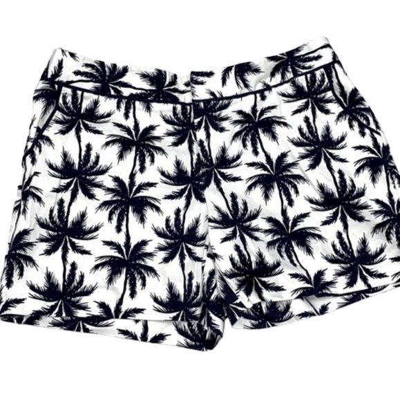 Cynthia Rowley palm tree print chinos size 6 - Picture 1 of 5
